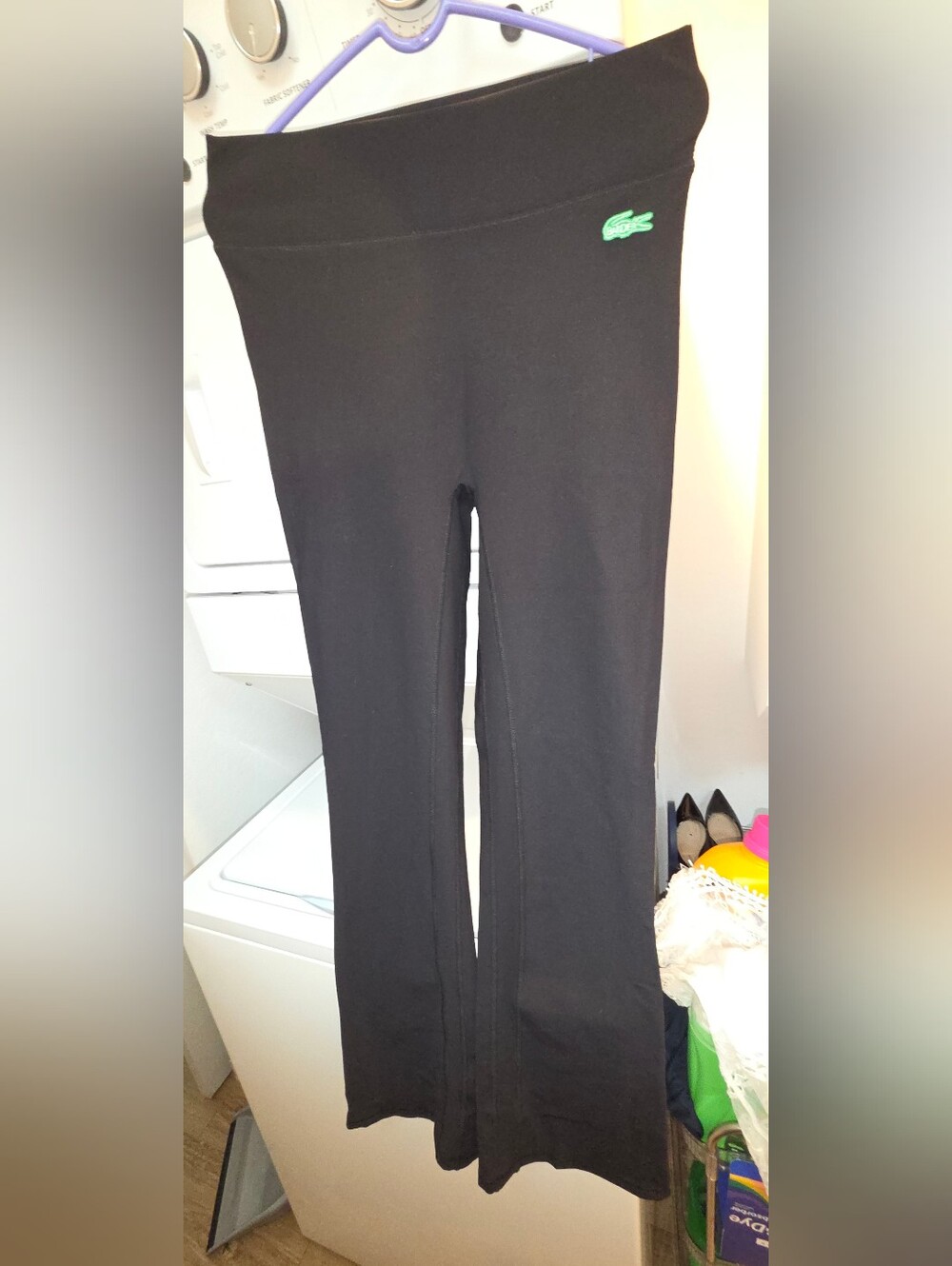 Lacoste Black Women's Stretch Flare Pants